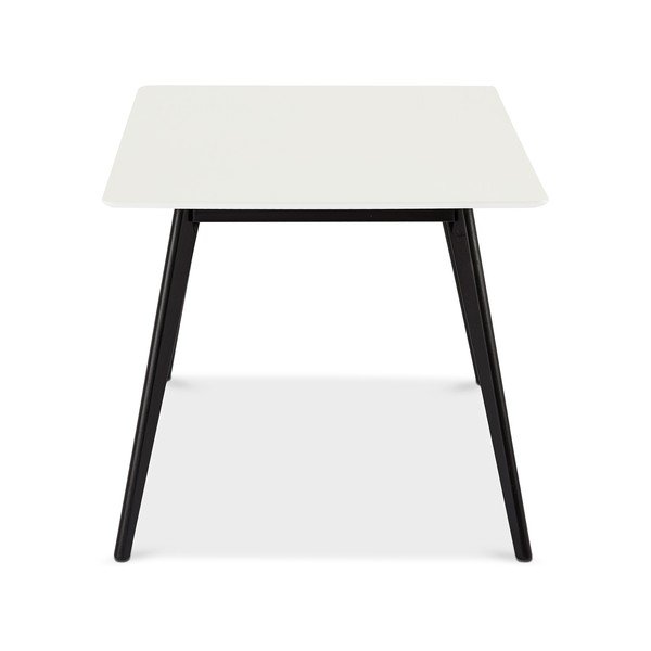 Tavolo da pranzo bianco con gambe nere Life, 160 x 90 cm - Furnhouse-image-4