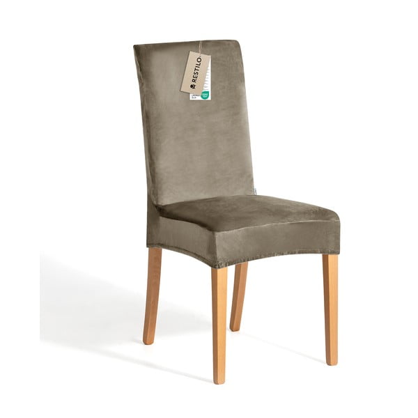 Set di coprisedia greige con rivestimento elastico per sedie 4 pz 48 cm Sento – Restilo-image-3