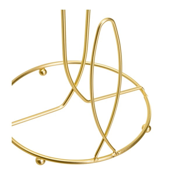 Portarotolo da cucina verticale dorato in metallo ø 16 cm – Casa Selección-image-2