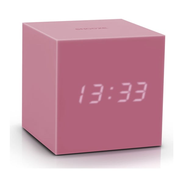 Sveglia a LED rosa Cubo di gravità Gravity Cube Click - Gingko-image-2
