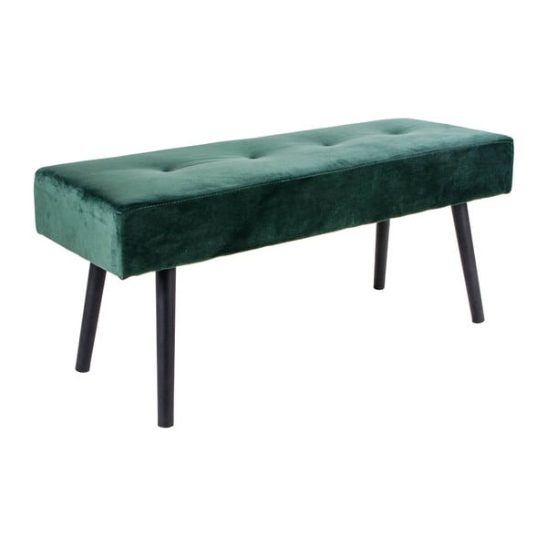 Panchina in velluto verde scuro Skiby - Bonami Essentials-image-1