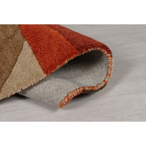 Tappeto arancione Scheggia, ⌀ 135 cm - Flair Rugs-image-3
