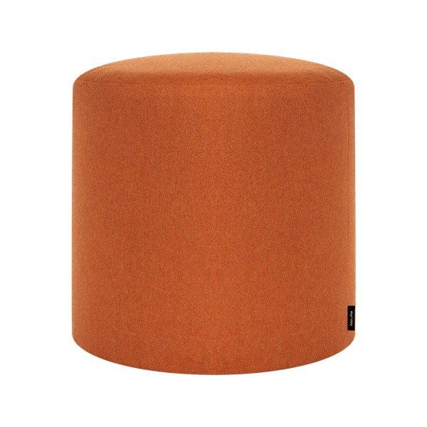 Poggiapiedi color terracotta con rivestimento in lana Folk – noo.ma