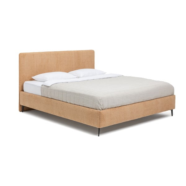 Letto matrimoniale imbottito color senape con materasso incluso/con rete inclusa 180x200 cm Noira Slim – Bonami Selection