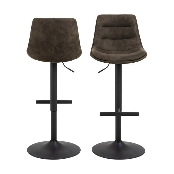 Sgabello da bar in verde scuro con altezza regolabile (altezza della seduta 86 cm) Adisa – Actona-image-4