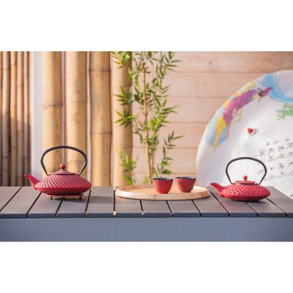 Teiera in ghisa rossa con colino per tè sfuso , 1,25 l Xilin - Bredemeijer-image-3