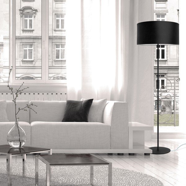 Lampada da terra nera MIKA Xl 1F Mika - Sotto Luce-image-2