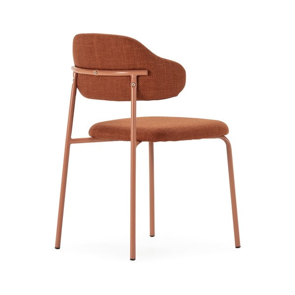 Sedie da pranzo in set color terracotta 4 pz Adriel – Marckeric-image-4