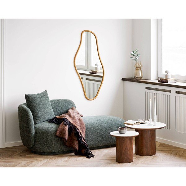 Specchio da parete con telaio in legno massiccio 60x120 cm Brandsby – House Nordic-image-2