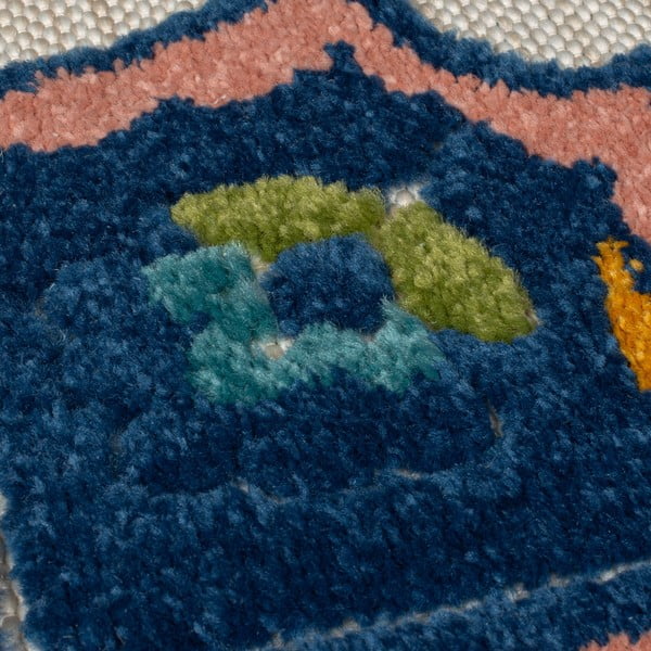 Tappeto blu per esterni 80x230 cm Beach Floral - Flair Rugs-image-3