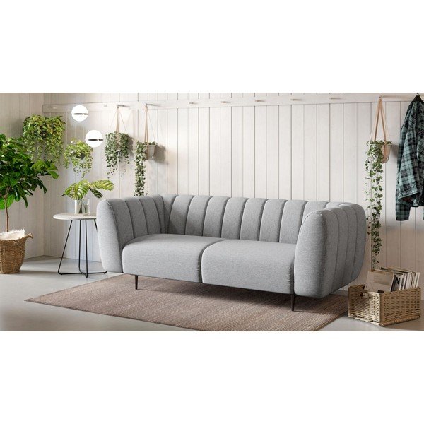 Divano in grigio chiaro 210 cm Shel – Ghado-image-1