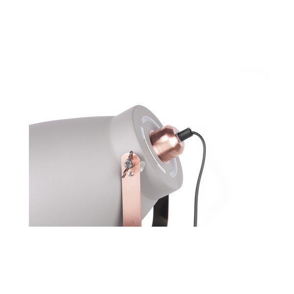 Lampada da terra grigia con dettagli color rame Mingle - Leitmotiv-image-2