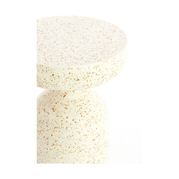 Tavolino rotondo in cemento terrazzato ø 32 cm Moravit – Light & Living-image-4