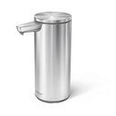 Dispenser di sapone in acciaio touchless in argento opaco da 266 ml - simplehuman