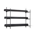 Mensola nera in metallo con ripiani multipli 60 cm Riqueza Tres – PT LIVING