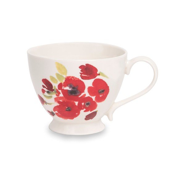 Hrnek z kostního porcelánu Sabichi Poppy, 415 ml