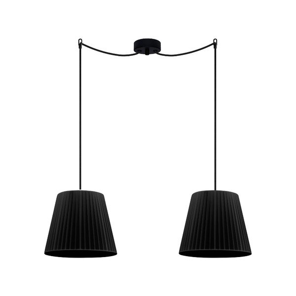 Lampada a sospensione nera KAMI Elementary S 2S - Sotto Luce