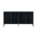 Vetrina in metallo nero 170x85 cm Carmel - Unique Furniture