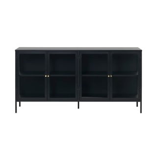 Vetrina in metallo nero 170x85 cm Carmel - Unique Furniture
