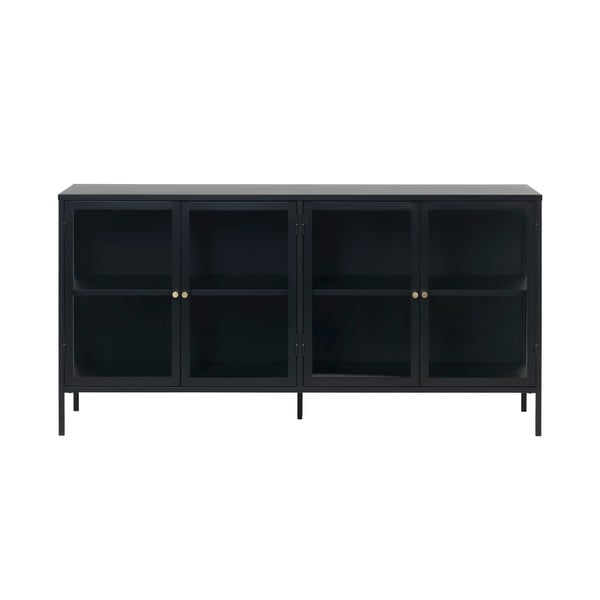 Vetrina in metallo nero 170x85 cm Carmel - Unique Furniture