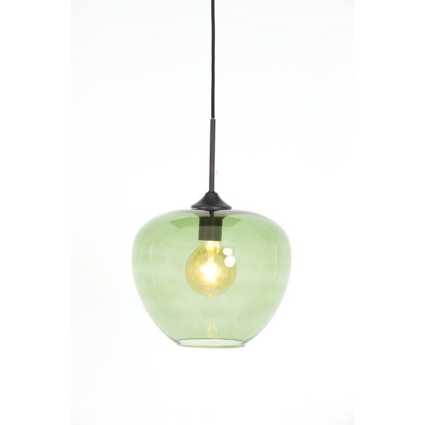 Lampada da soffitto verde con paralume in vetro ø 30 cm Mayson - Light & Living-image-3