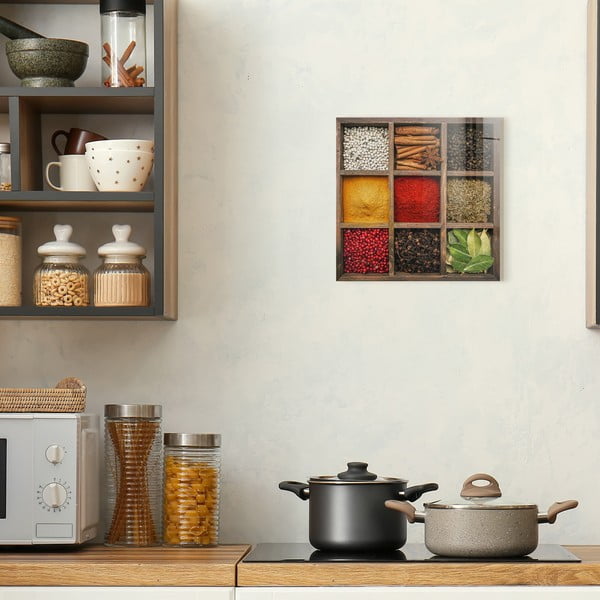 Dipinto su vetro 30x30 cm Spices Box – Styler-image-3
