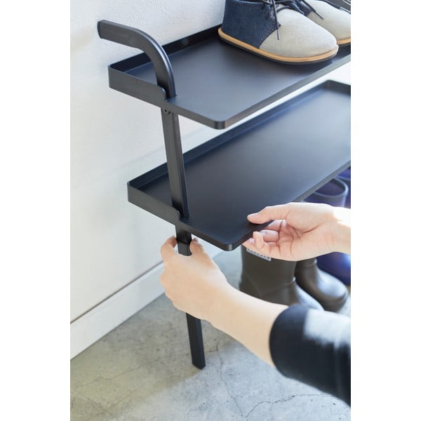 Scarpiera per bambini in metallo nero Tower - YAMAZAKI-image-2