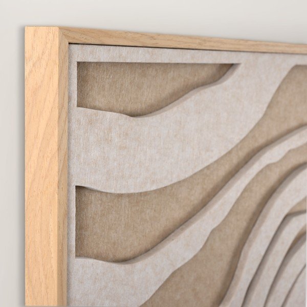 Dipinto in 3D con cornice inclusa/fonoassorbente 62x62 cm Sacred Silence 2 – Malerifabrikken-image-3