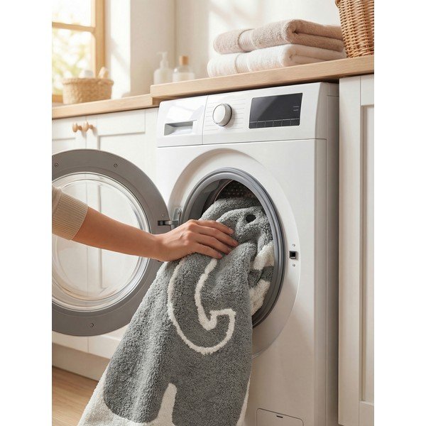 Tappeto per bambini grigio/color crema in cotone lavabile/tessuto a mano 140x200 cm Snuggle Emil – Hanse Home-image-3
