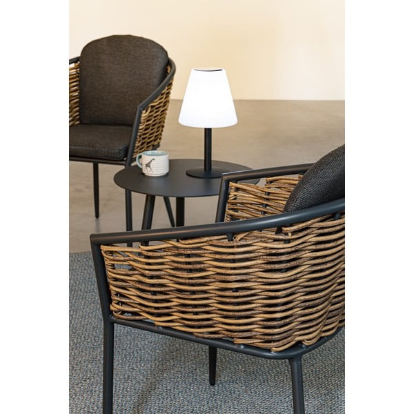 Sedia da esterno grigia in metallo Maribela   – Bizzotto-image-1