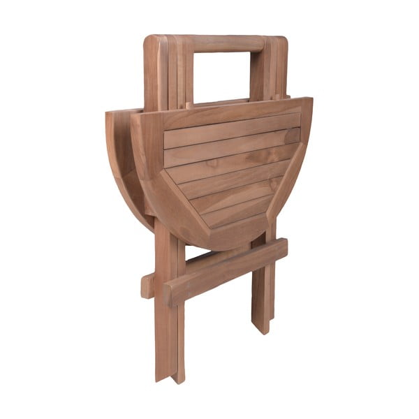 Tavolino da giardino rotondo in teak massiccio ø 50 cm Luang – Garden Pleasure-image-2