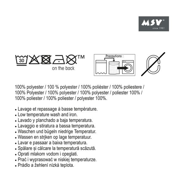 Tenda per doccia 180x200 cm Sugar – MSV-image-2