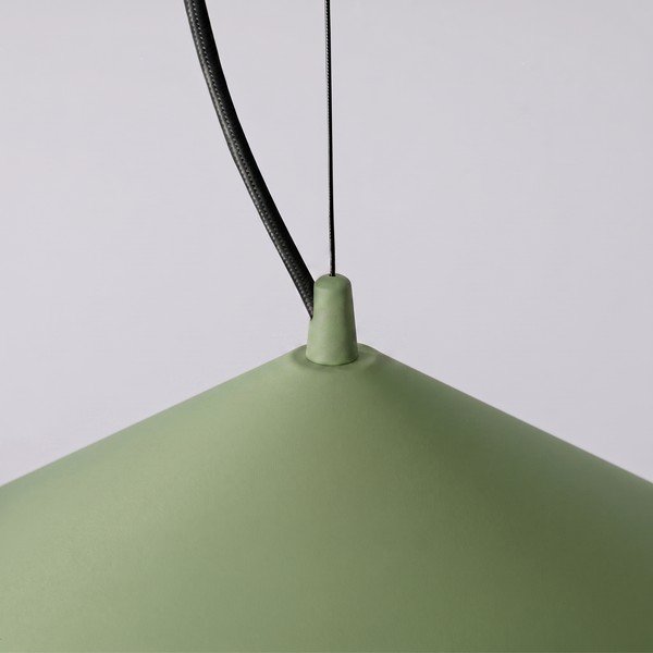 Lampadario LED color kaki in metallo ø 50 cm FINT – Thoro-image-4
