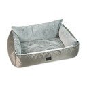 Cuccia argentata per cane 100x70 cm Dog Fantasy Lux Platinum – Plaček Pet Products
