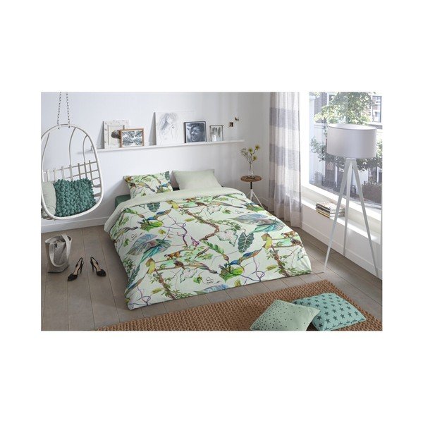 Biancheria da letto in cotone per letto singolo, 140 x 220 cm Malabo - Good Morning-image-1