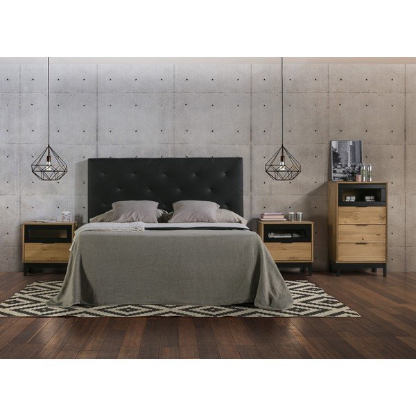 Comodino in legno di pino massiccio Denise - Marckeric-image-2