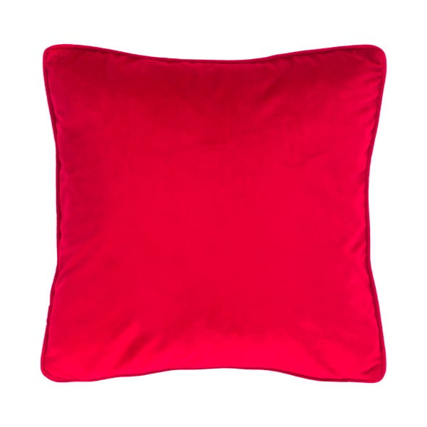 Cuscino rosso vellutato, 45 x 45 cm - Tiseco Home Studio