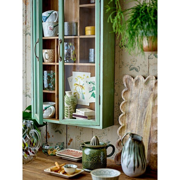 Vetrina verde in abete massiccio 50x80x13,5 cm Hazem – Bloomingville-image-3