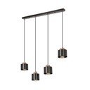 Lampada a sospensione in metallo nero 12x75 cm Olena - Candellux Lighting