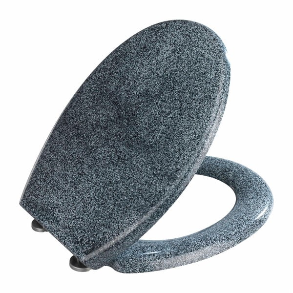 Sedile WC in granito con chiusura facilitata Premium , 45,2 x 37,6 cm Ottana - Wenko-image-2