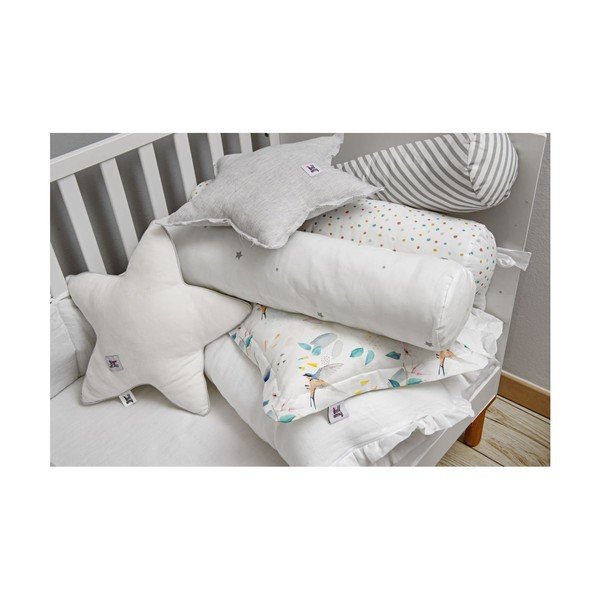 Cuscino di lino grigio a forma di stella per bambini Stripes - BELLAMY-image-3