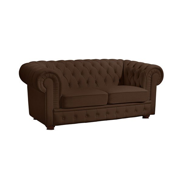 Divano Bridgeport in similpelle marrone, 172 cm - Max Winzer