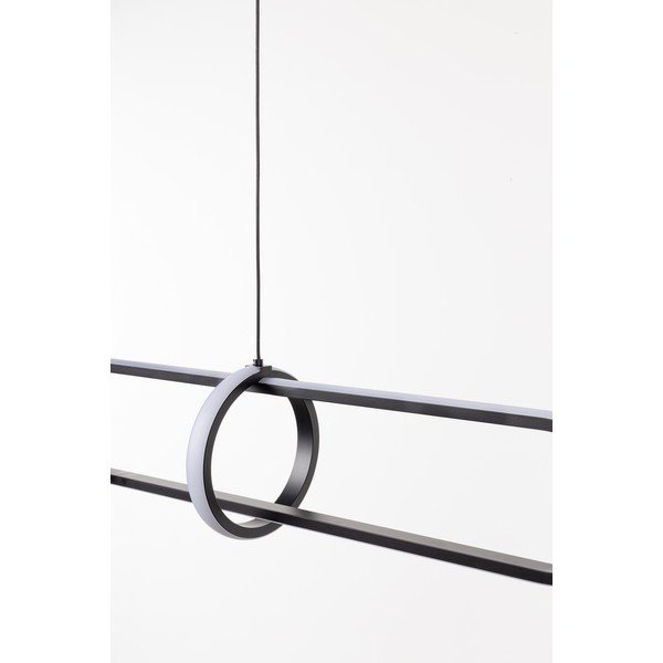 Lampadario LED nero in metallo Alken – Bizzotto-image-4
