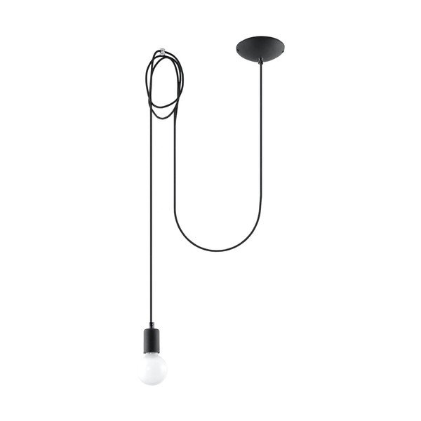 Apparecchio a sospensione nero Spider - Sollux