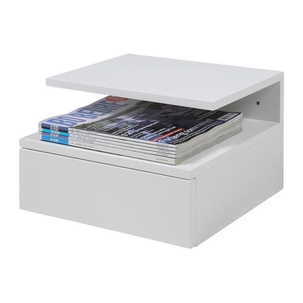 Comodino sospeso bianco Ashlan - Actona-image-4