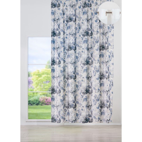 Tenda bianca/grigia 140x260 cm Nirvana - Mendola Fabrics-image-1