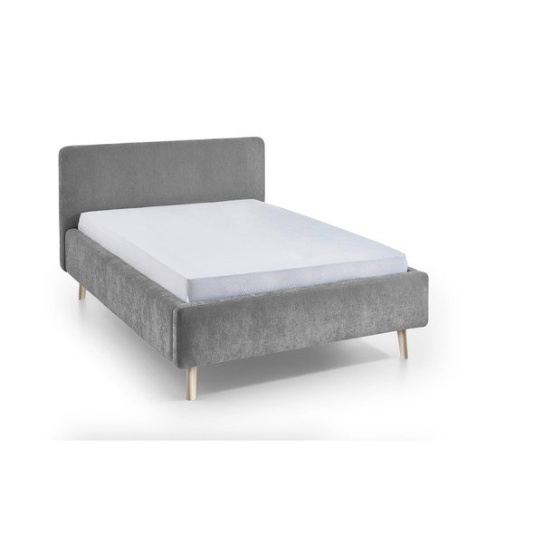 Letto matrimoniale imbottito grigio rete non inclusa 120x200 cm Mattis – Meise Möbel