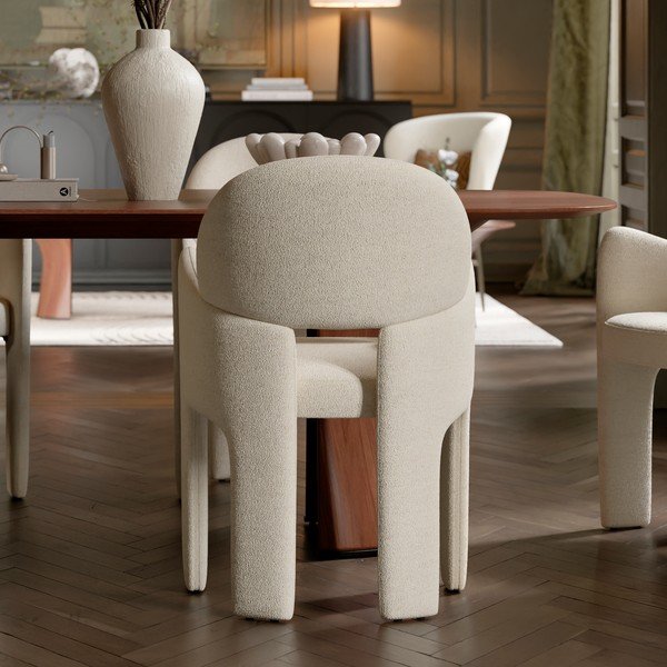 Sedia da pranzo beige con braccioli Aole – DAN-FORM Denmark-image-2