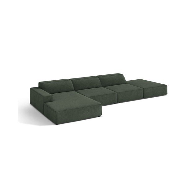 Divano angolare componibile color petrolio (con penisola a sinistra/con chaise lounge) Jodie – Micadoni -image-1