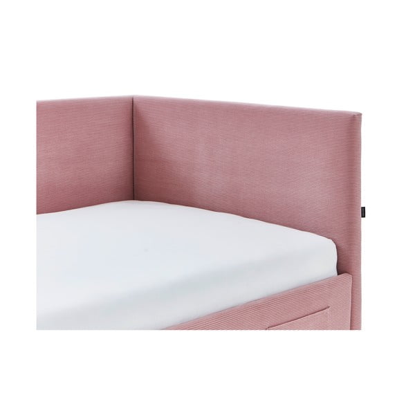 Letto da bambini con sponde rosa imbottito rete non inclusa 140x200 cm Cool – Meise Möbel-image-3